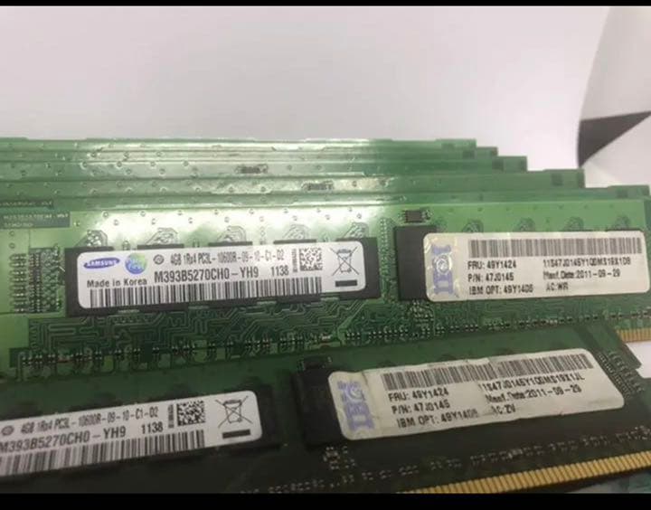 SAMSUNG PC3L-10600R サーバ用メモリ 4G×16枚 計64GB