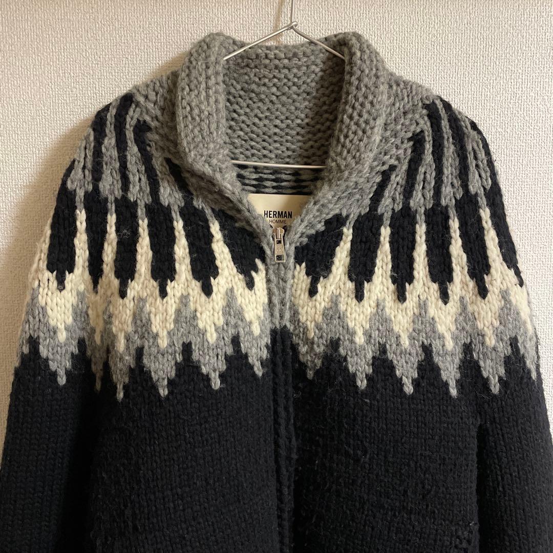 [美品]HERMAN Ron herman ロンハーマン カウチンニット 黒