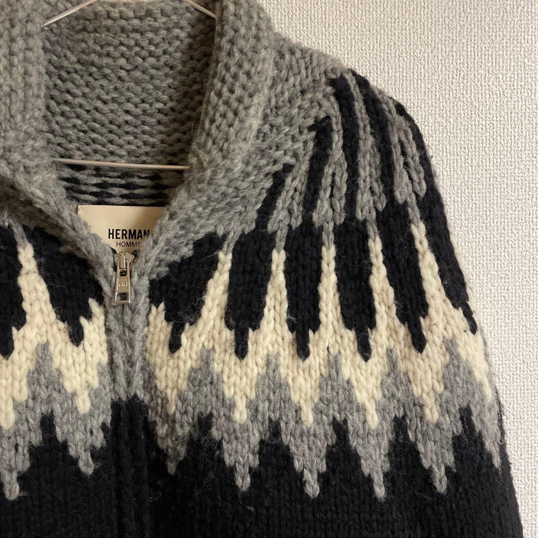 [美品]HERMAN Ron herman ロンハーマン カウチンニット 黒