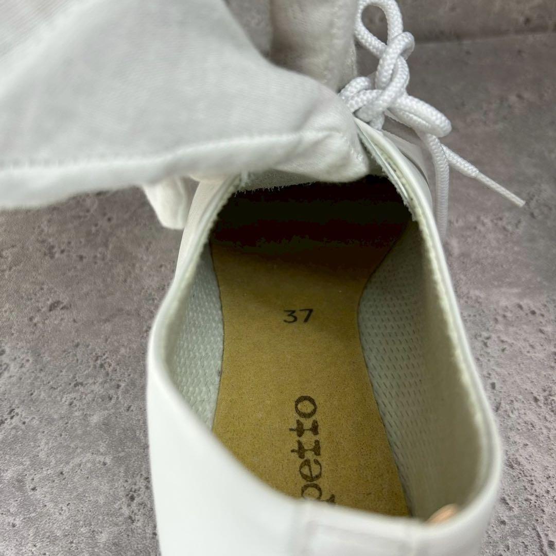 【美品】repetto Jazz レザーシューズ ホワイト 白 37