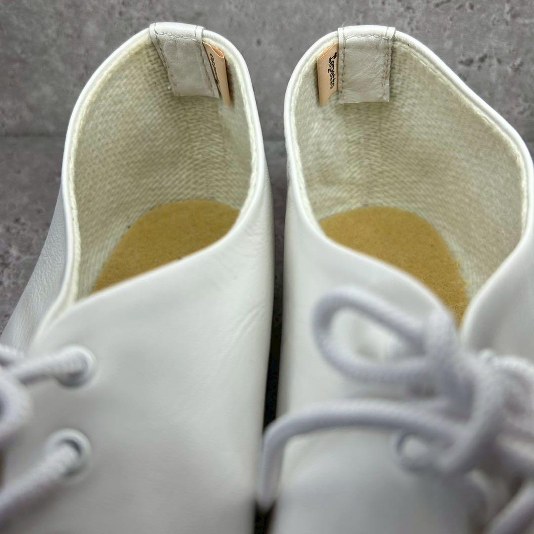 【美品】repetto Jazz レザーシューズ ホワイト 白 37