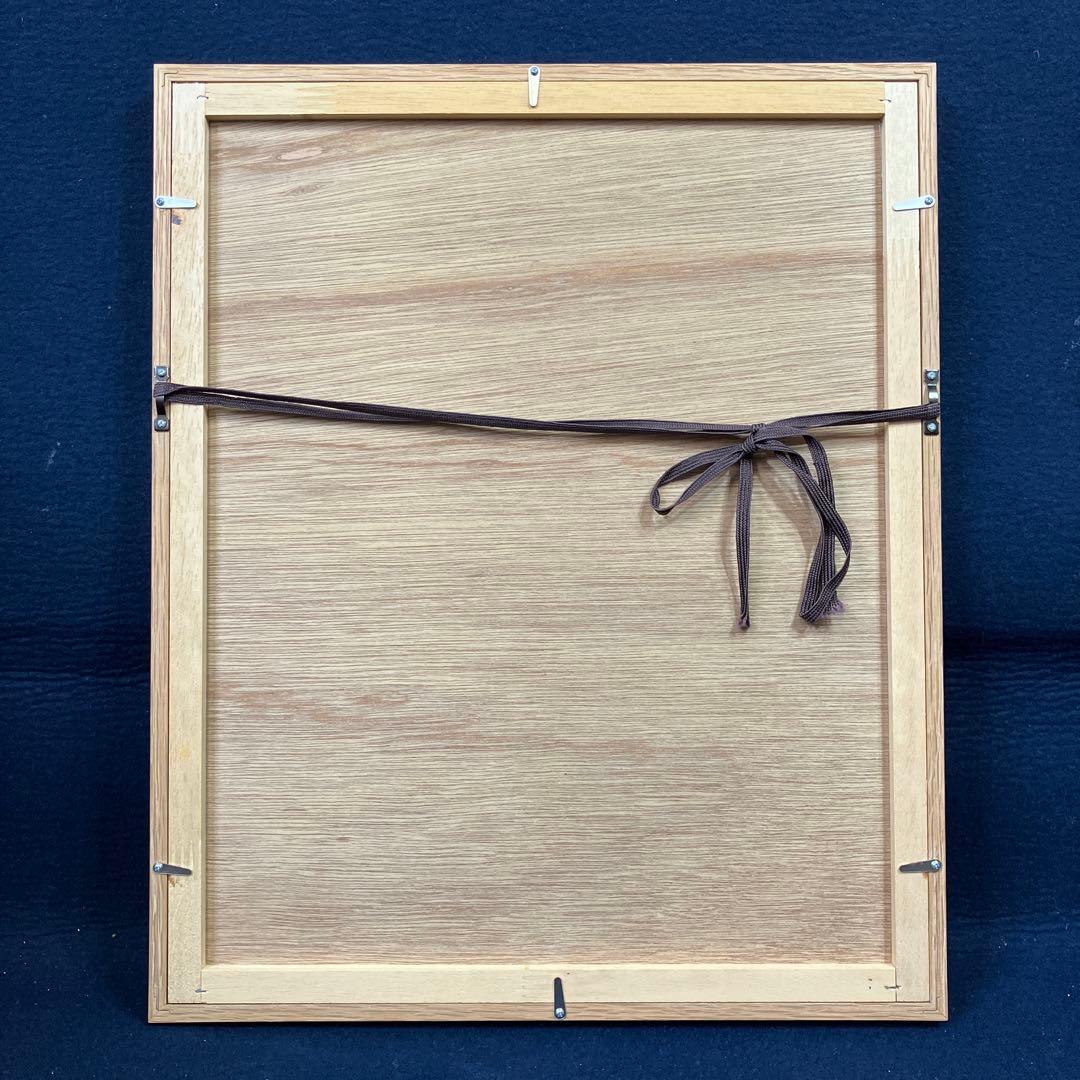 木版画　秋山巖　「二面ぼさつ」