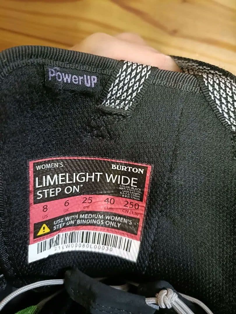 BURTON STEPonブーツ レディース25.0　スノーボード　 ブラック