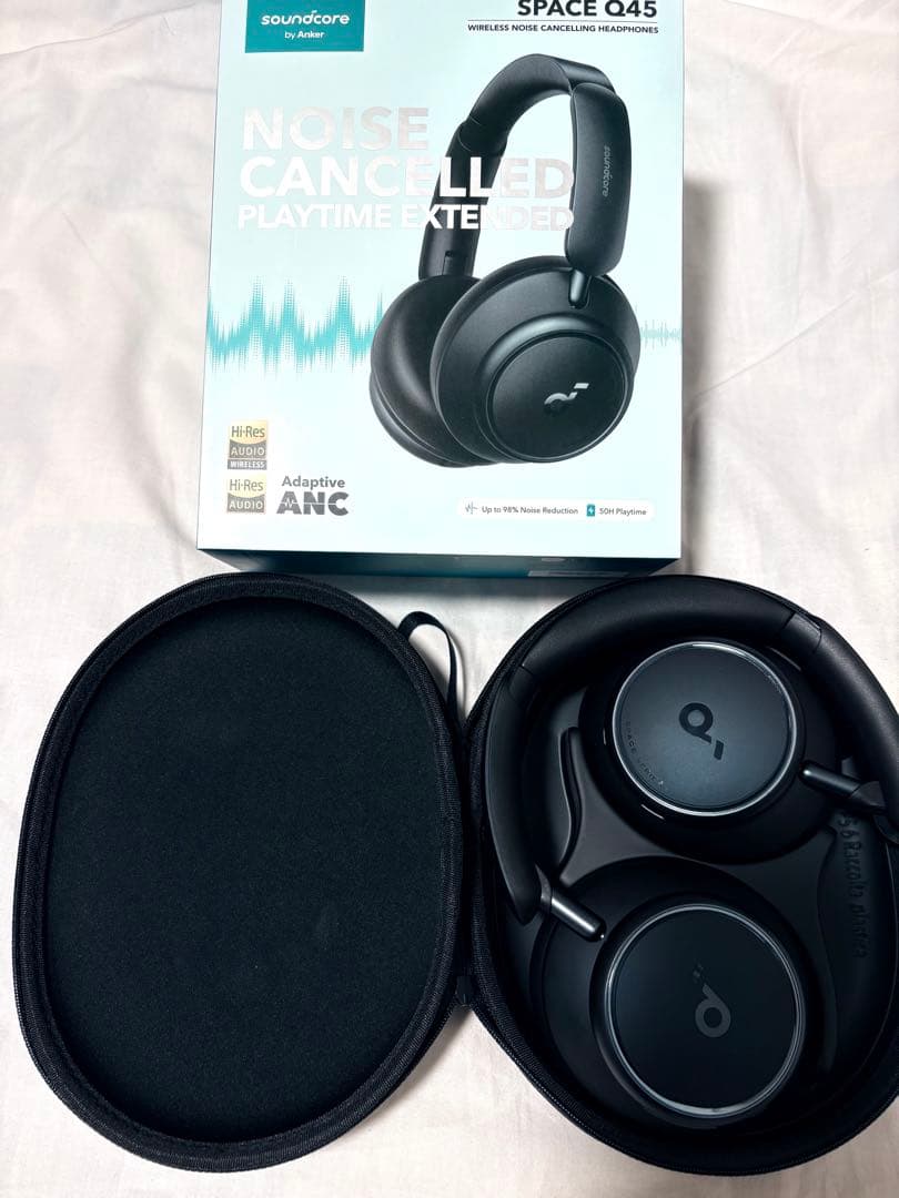 Soundcore Space Q45 ワイヤレスヘッドホン ブラック