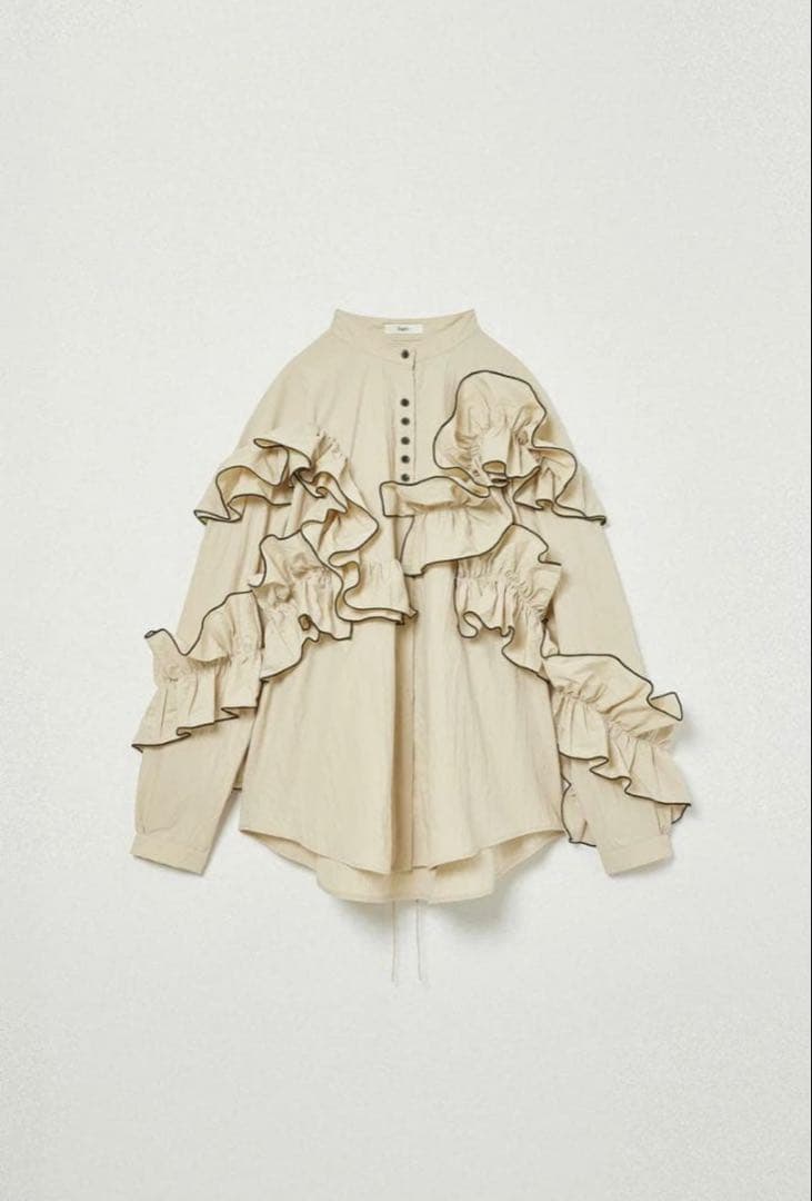 トップス Eaphi FEELING FRILLS BLOUSE