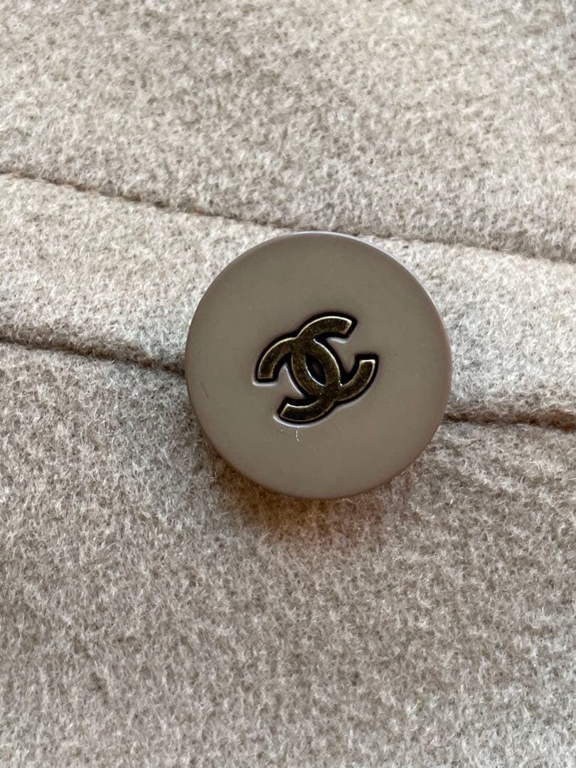 【新品未使用】CHANEL テーラードジャケット　コート　ベージュ　裏地シルク