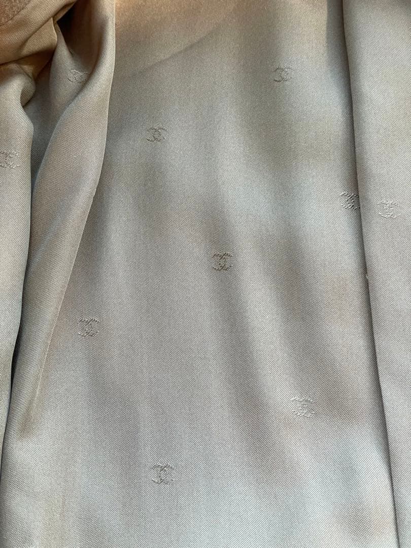 【新品未使用】CHANEL テーラードジャケット　コート　ベージュ　裏地シルク