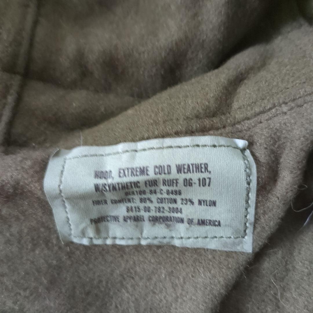 米軍実物　デッドストック　80s M65 フィッシュテールパーカー　フード　③
