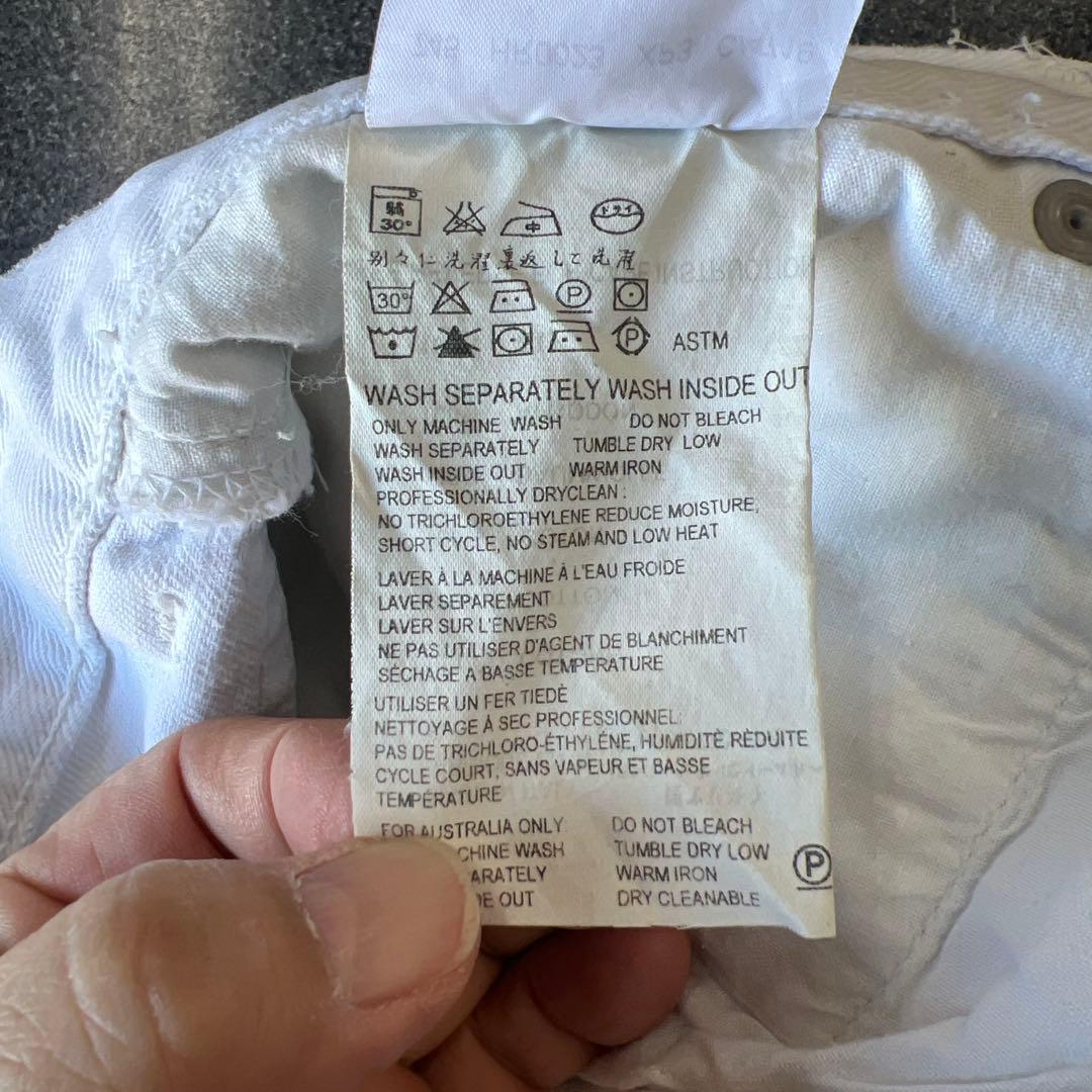 S*T様 超希少当時物新宿伊勢丹購入ヘルムートラングホワイトデニム29インチ