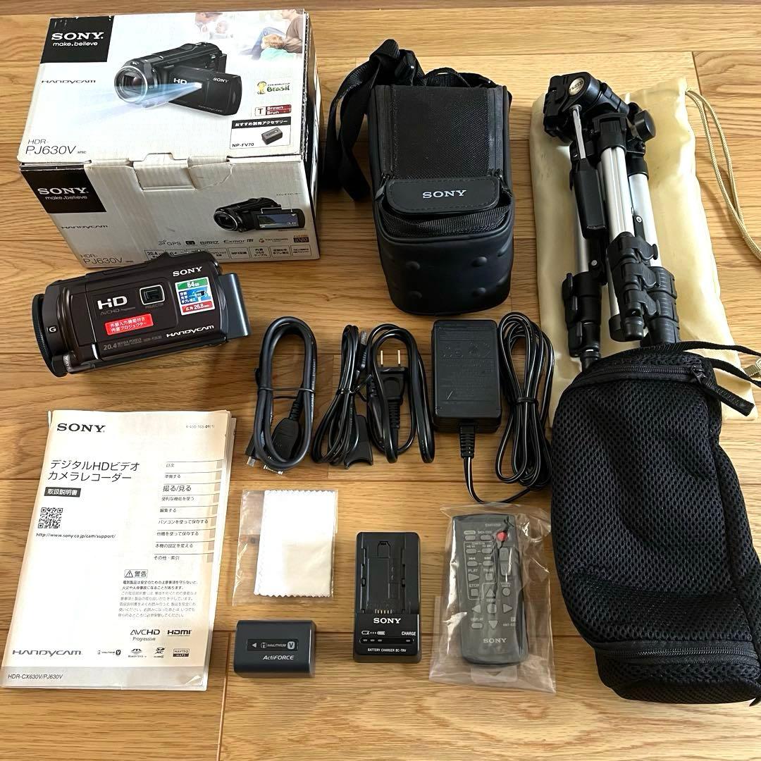 【さじさま専用】SONY HDR-PJ630V ハンディカムセット　三脚付き