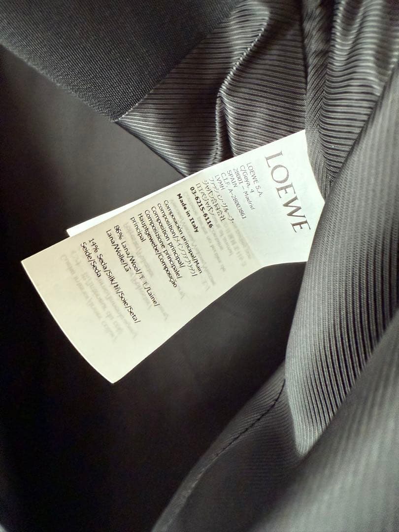 Loewe 25SS シルクウール セットアップ