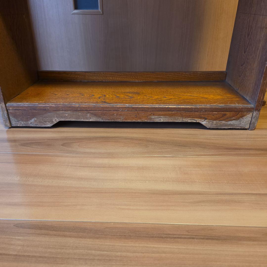 レトロ　古い本棚　楔本棚　古家具　オープンラック　楔棚