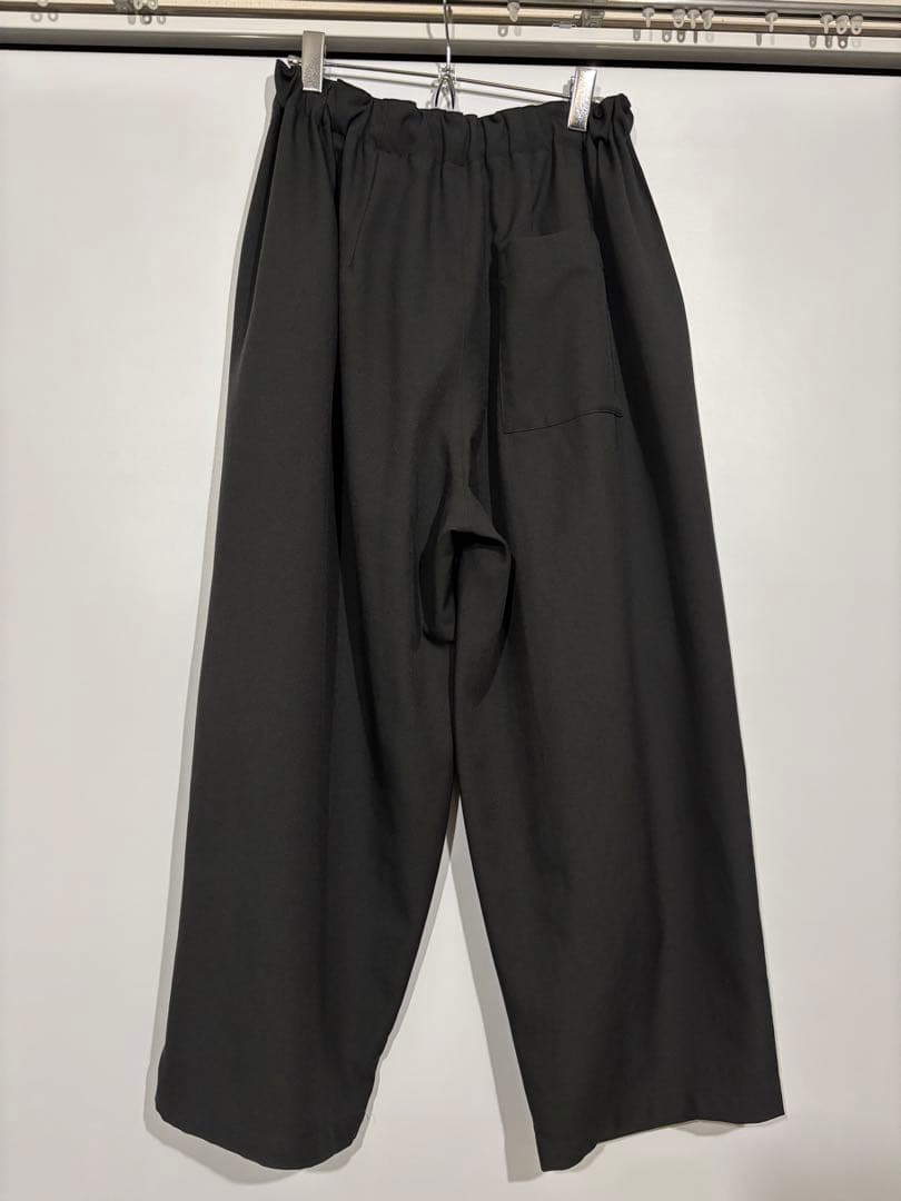 【即購入可能】mizuiro ind/ワイドカーゴパンツ/ダークグレー