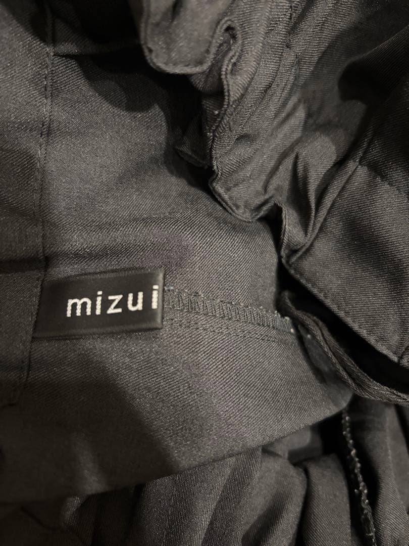 【即購入可能】mizuiro ind/ワイドカーゴパンツ/ダークグレー