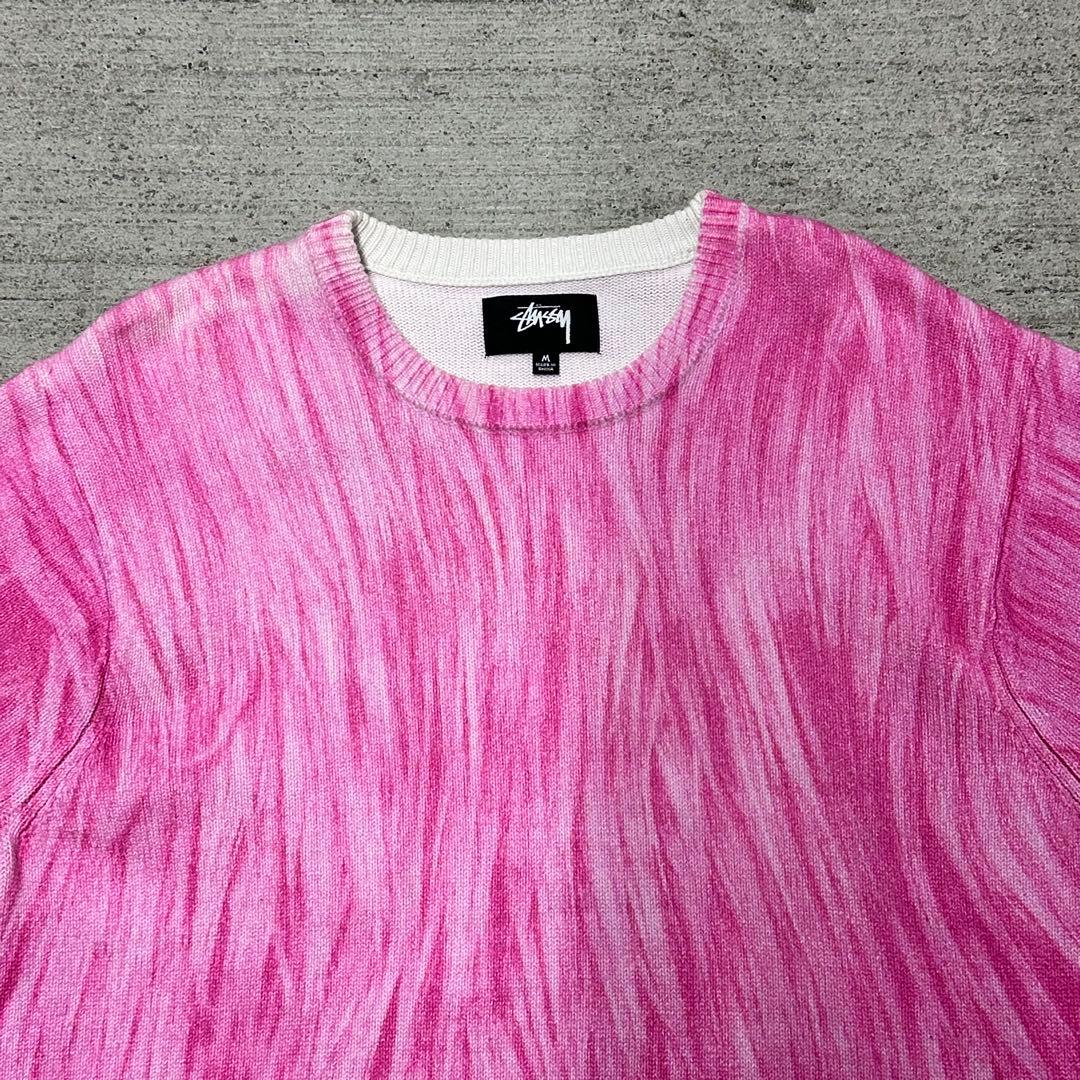 【即完】STUSSY printed fur sweater