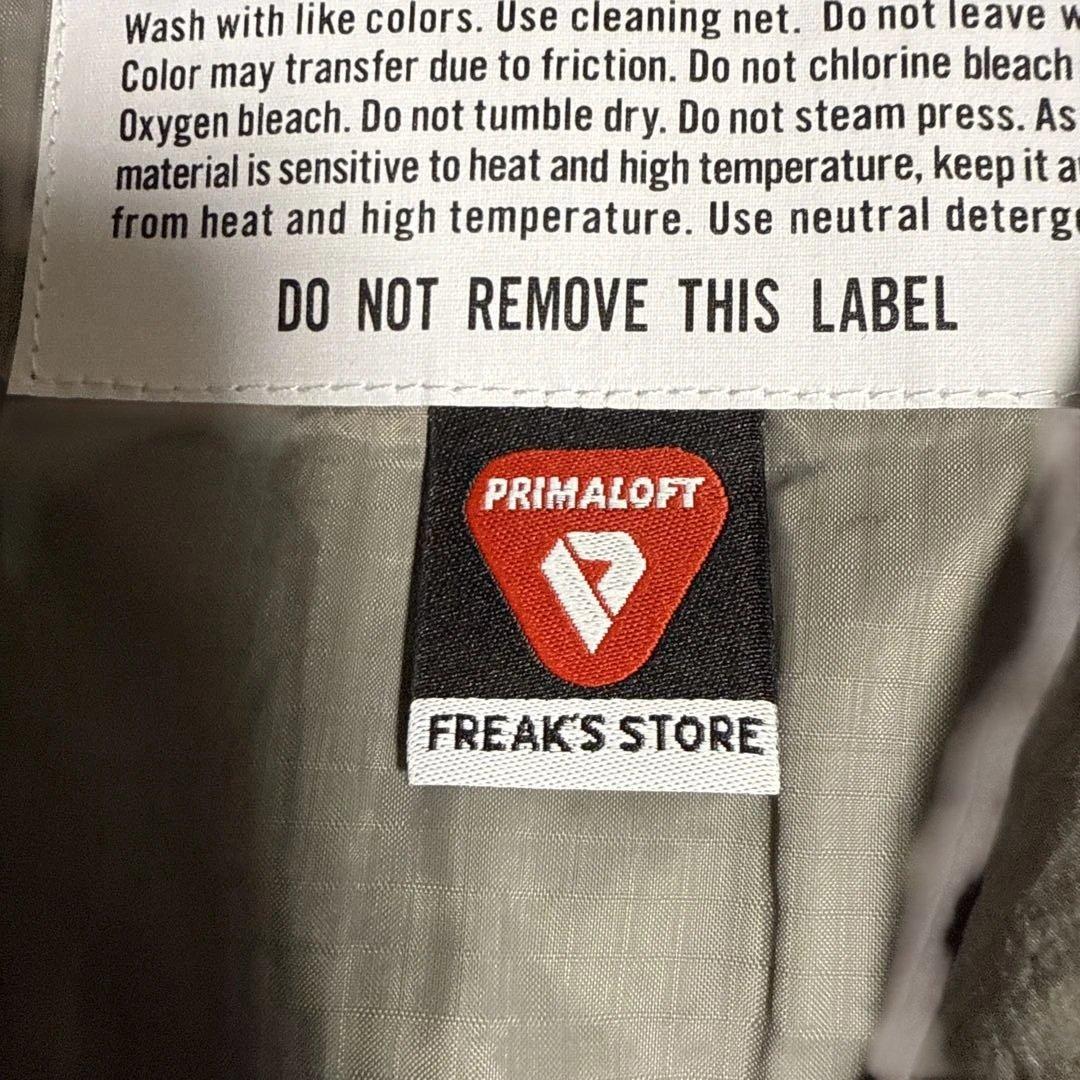 【新品】 FREAK'S STOREプリマロフト ノーカラージャケット(L)