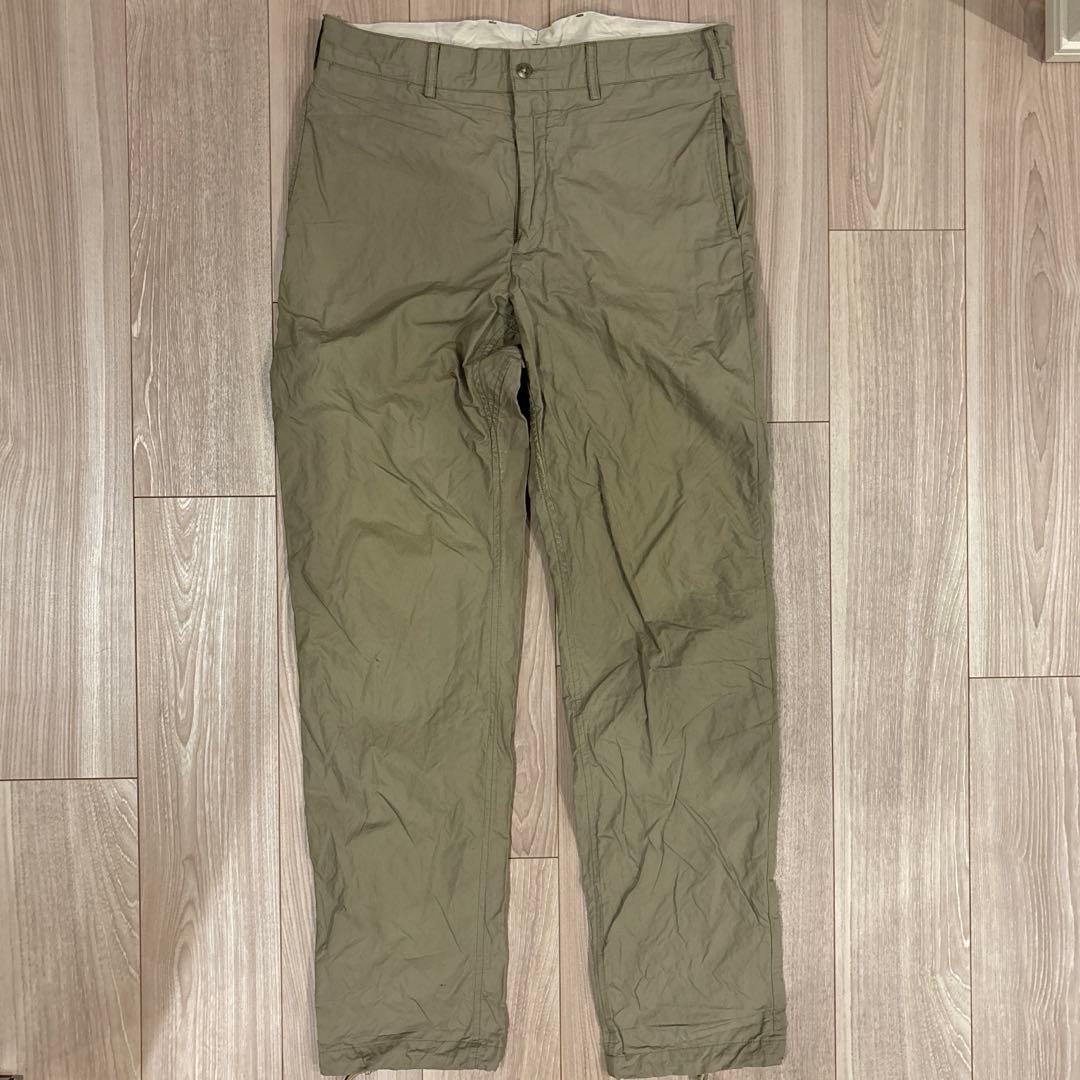 週末限定値下げ【美品】EngineeredGarmentsパンツ　ベージュ34