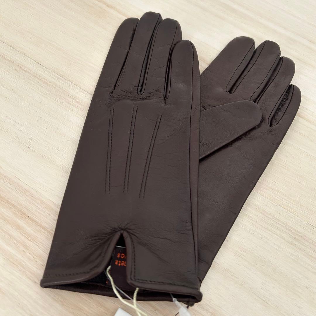 Sermoneta☆彡セルモネータ　手袋　ダークブラウン　サイズ7