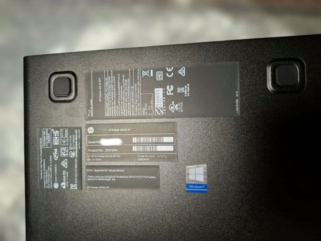 価格交渉可 HP ProDesk 400 G5 Win11/i5/16GB