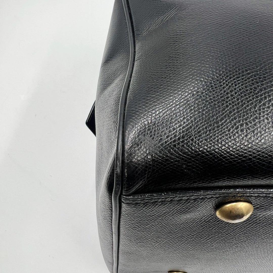 オールド　セリーヌ　ボストンバッグ　旅行カバン　大容量　ブラック　レザー