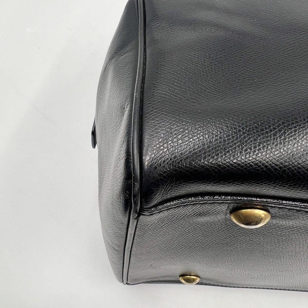 オールド　セリーヌ　ボストンバッグ　旅行カバン　大容量　ブラック　レザー