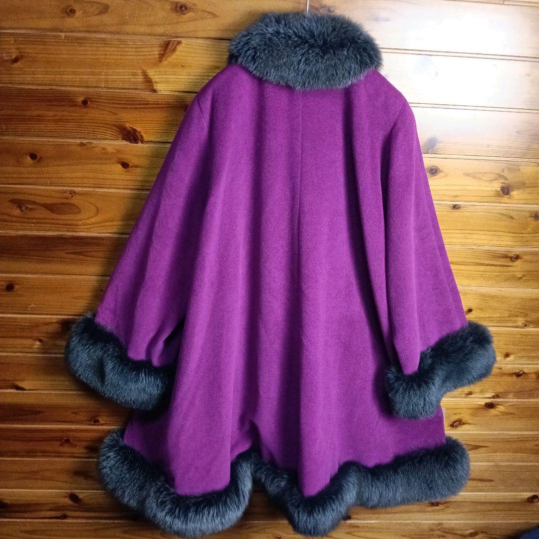 ★　毛皮コート　ファーコート　ロングコート　ミンク　アンゴラ　絹　シルク　裏地