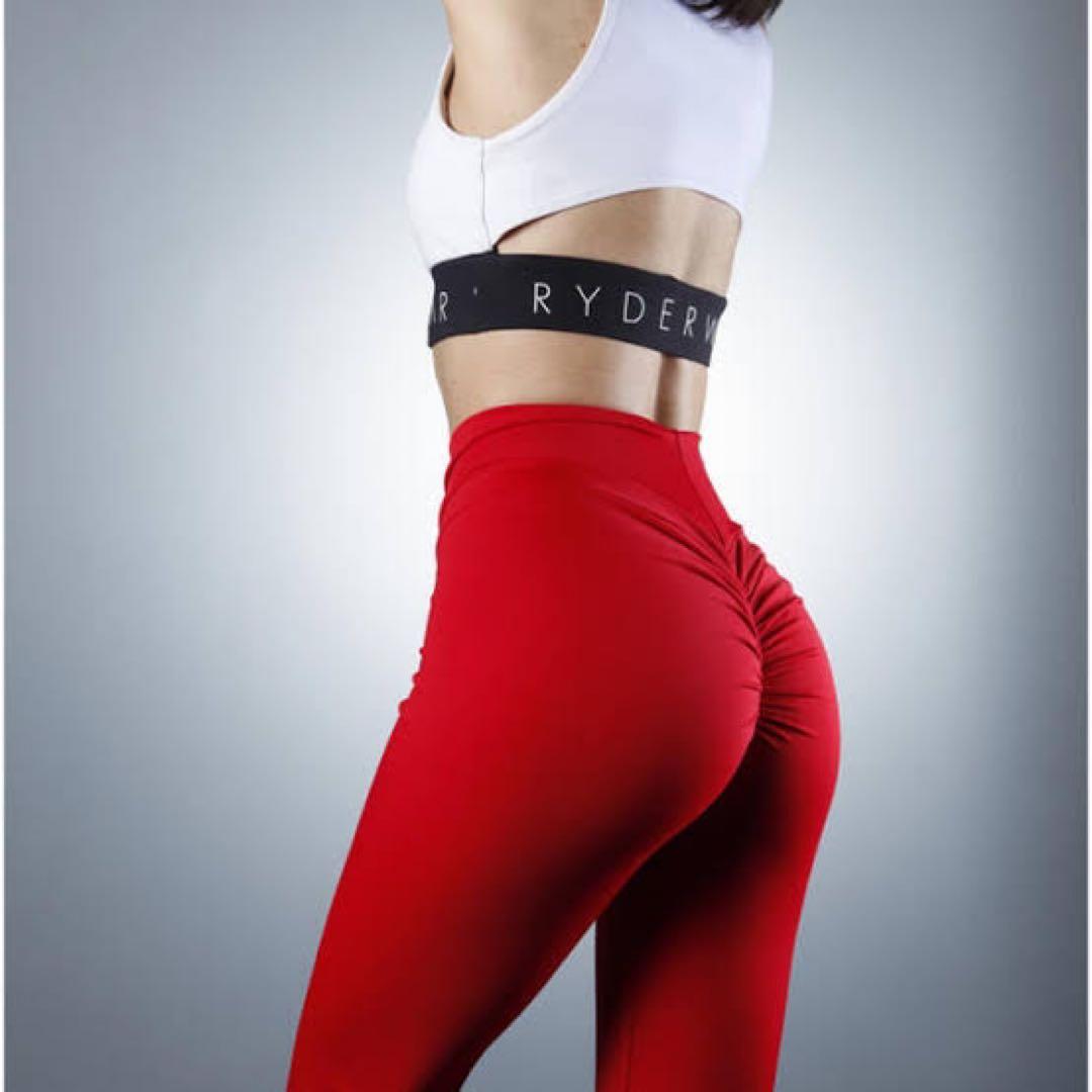 CLSレギンス　 ハイウエスト　未使用　赤　ピンク