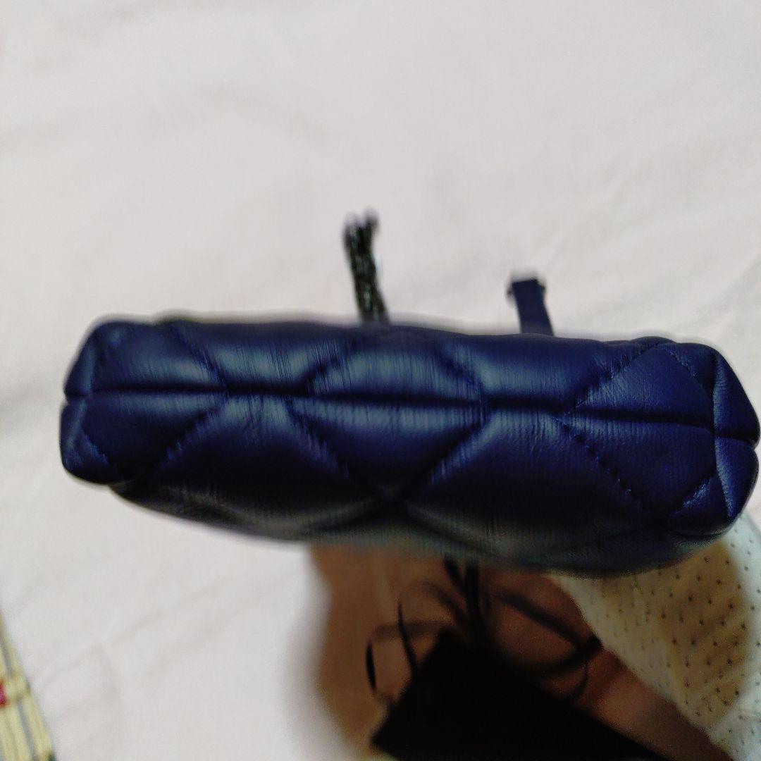 マックスマ−ラPasticcino ネイビー キルティング バッグ