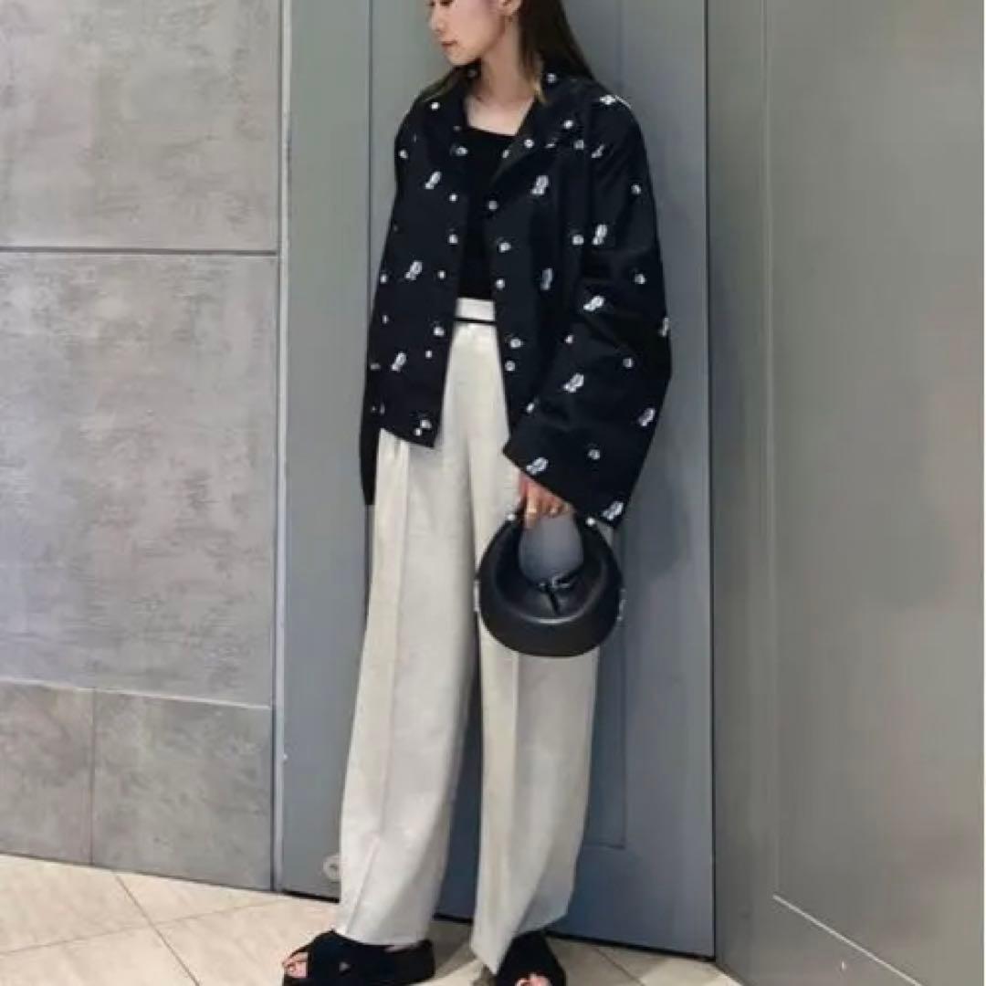 ＜LOEFF＞キャットニップ ジャガード ブルゾン