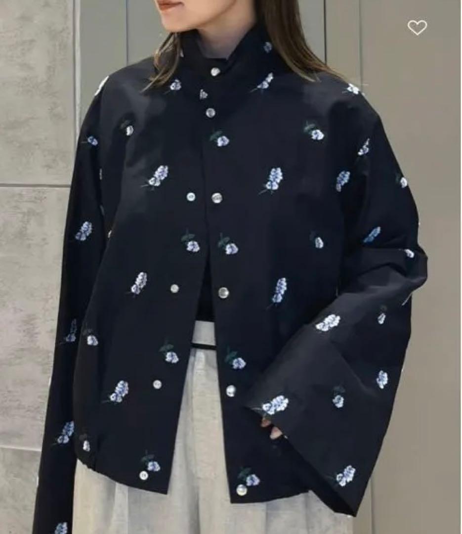 ＜LOEFF＞キャットニップ ジャガード ブルゾン