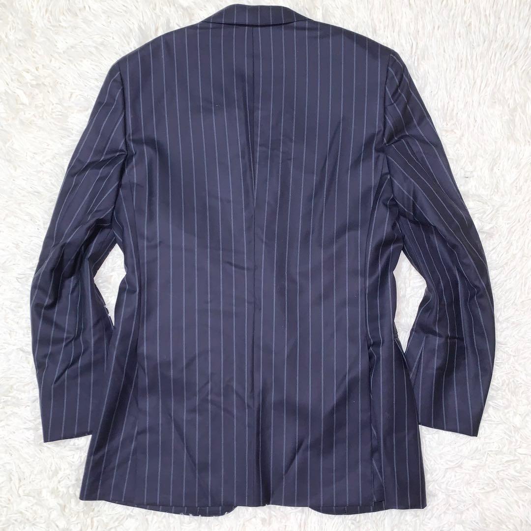 新品 ブルックスブラザーズ カノニコ社生地 スーツ ストライプ ネイビー M相当