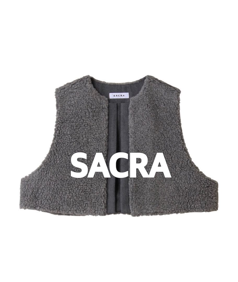 【新品同様】SACRA ボアショートベスト UNITED ARROWS
