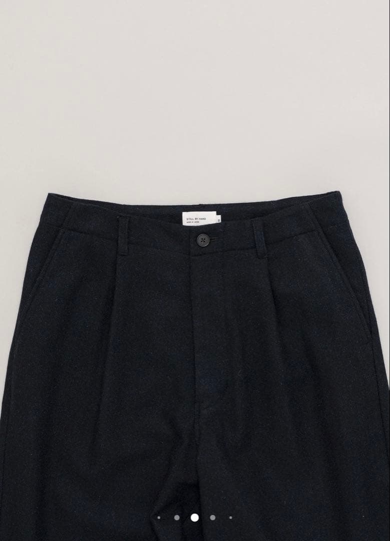 STILL BY HAND ネイビー スラックス 44