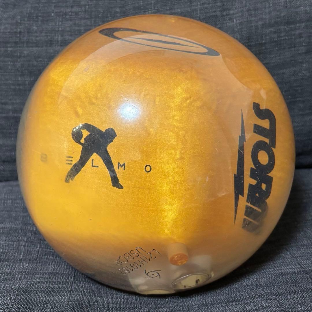 【外箱付】STORM BELMO ボウリングボール ゴールド　ベルモ　14ポンド