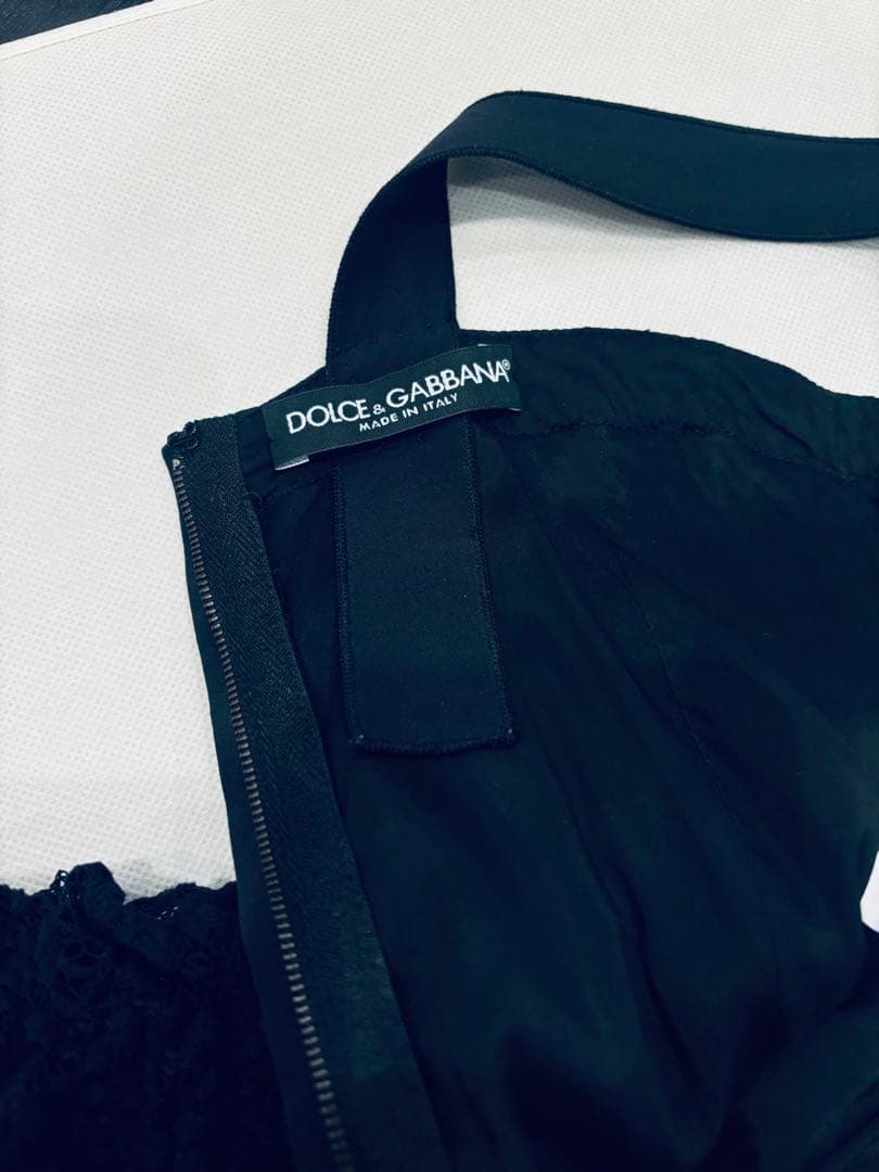 ドルチェ&ガッバーナ ブラックレースドレス　サイズ38