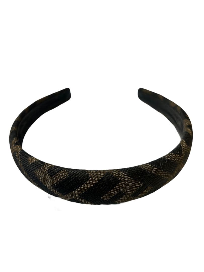 FENDI フェンディ　カチューシャ　ヘアバンド　正規品　ズッカ柄　FFロゴ