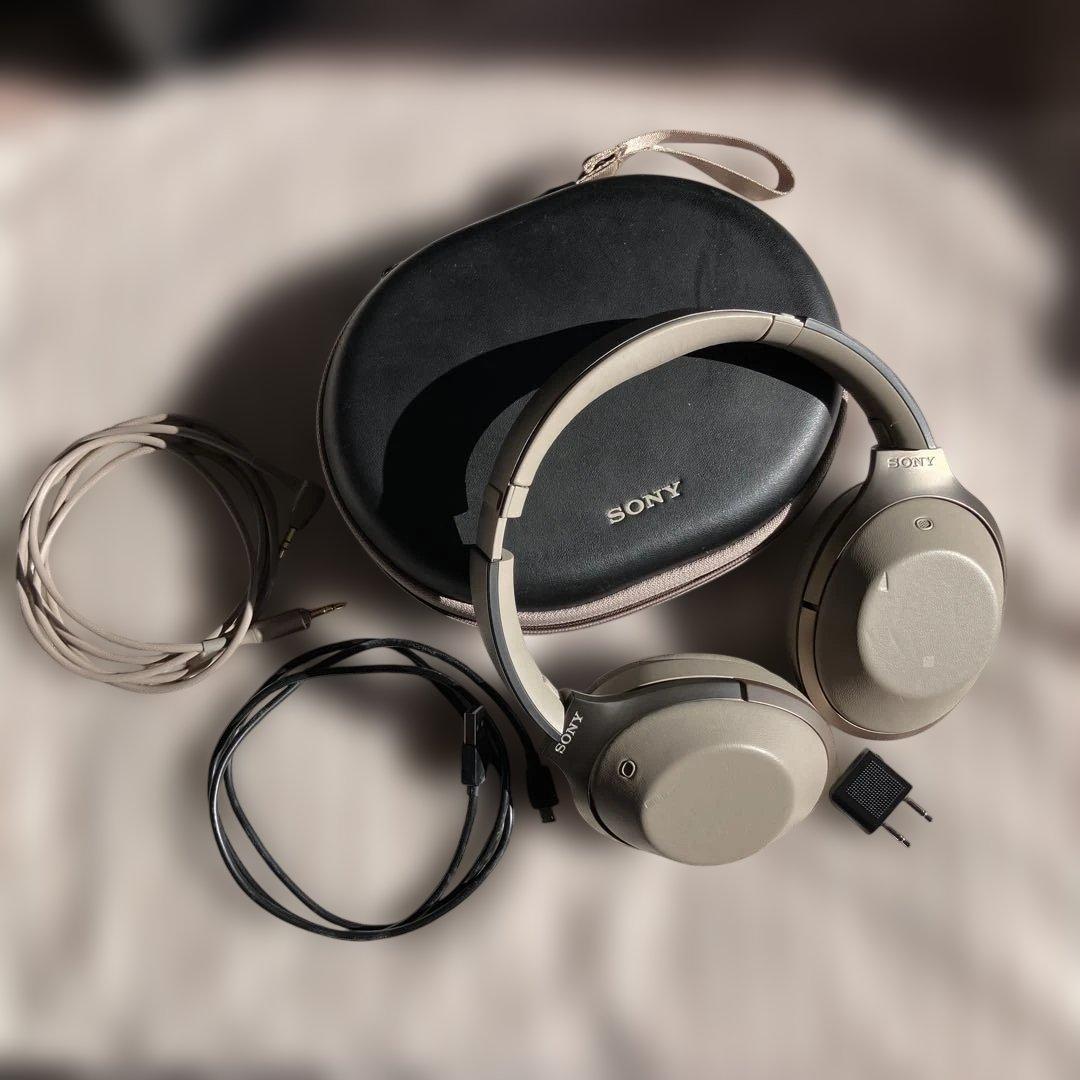 SONY ワイヤレスヘッドホン ベージュ