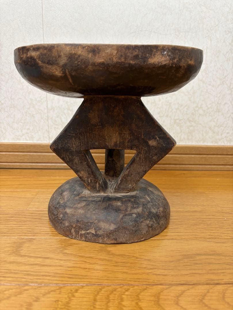 【週末限定値下げ】アフリカ スツール トンガ族 インテリア 家具 椅子 Sサイズ