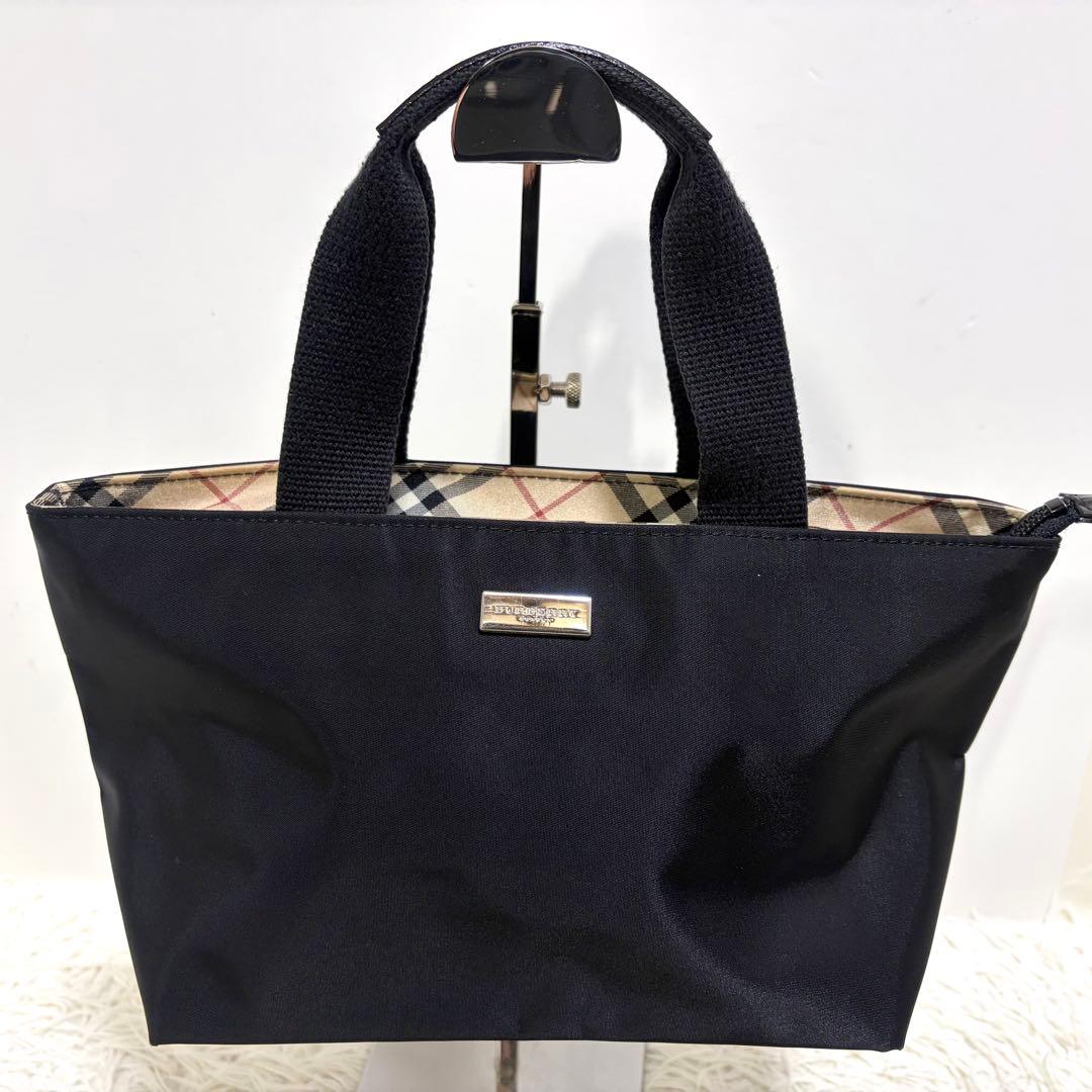 ✨美品✨BURBERRY バーバリー　ハンドバッグ　ミニトート　黒
