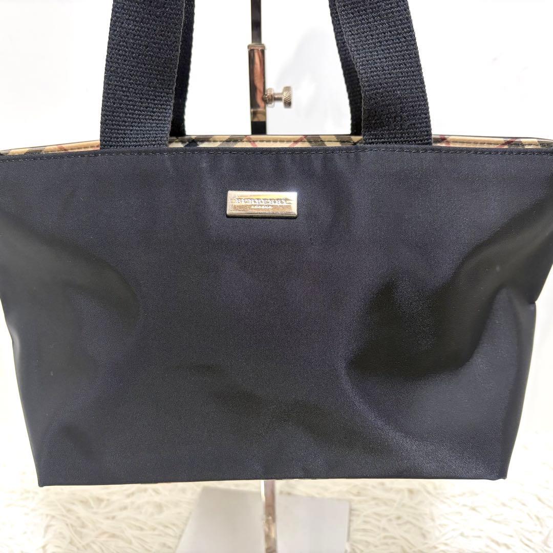 ✨美品✨BURBERRY バーバリー　ハンドバッグ　ミニトート　黒