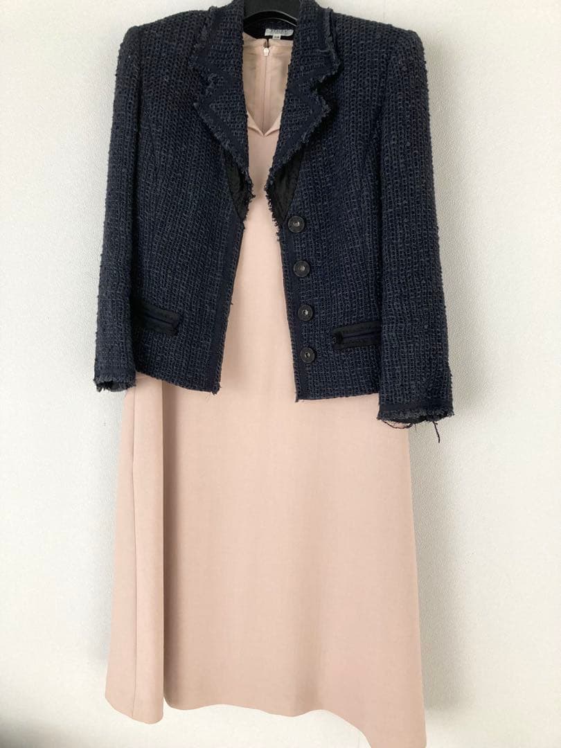 フォクシーアンティークベージュワンピース38美品