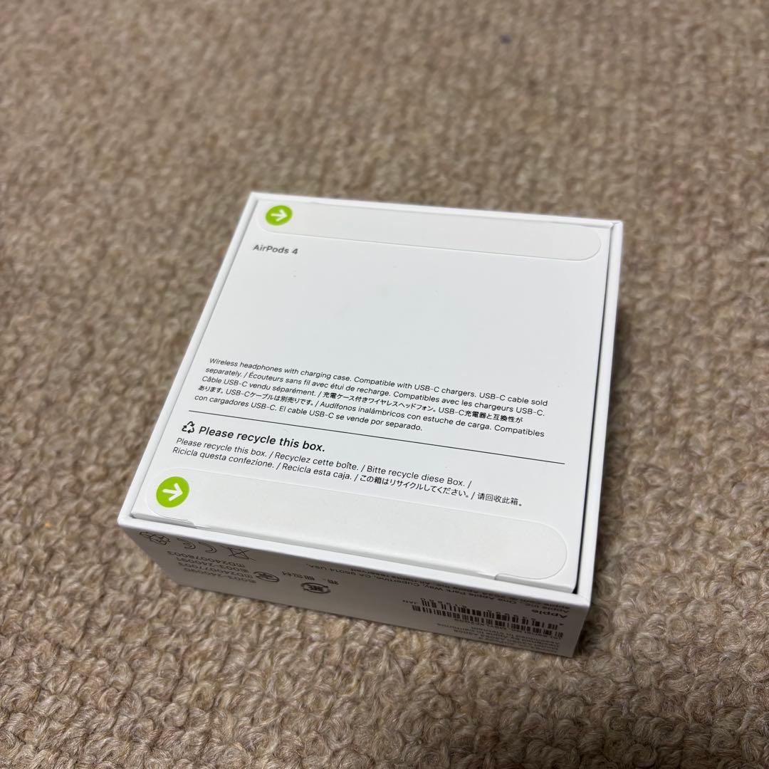 【新品未使用品】AirPods 4 本体 未開封 USB-C対応 Apple