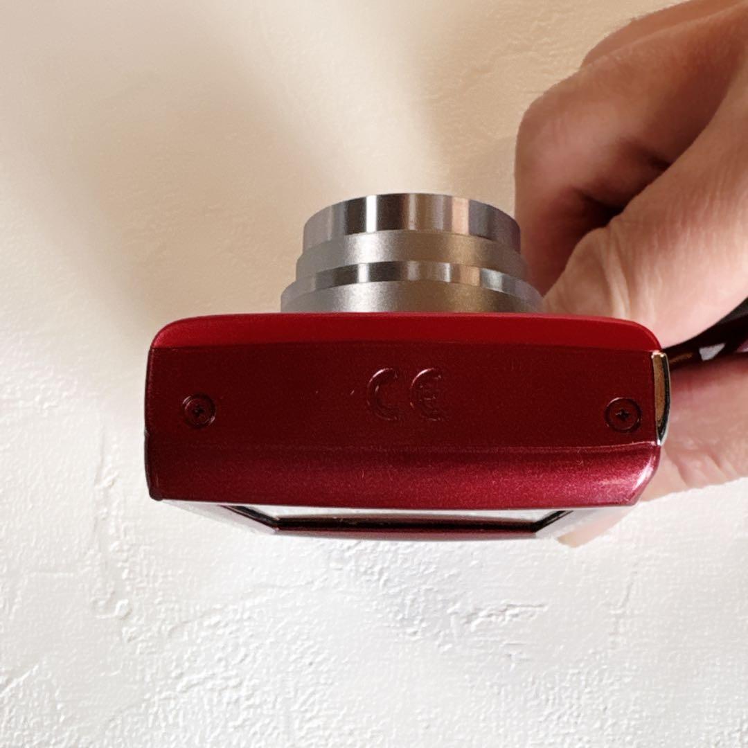 中古品　Canon キャノンIXY 130 コンパクトデジタルカメラ　レッド