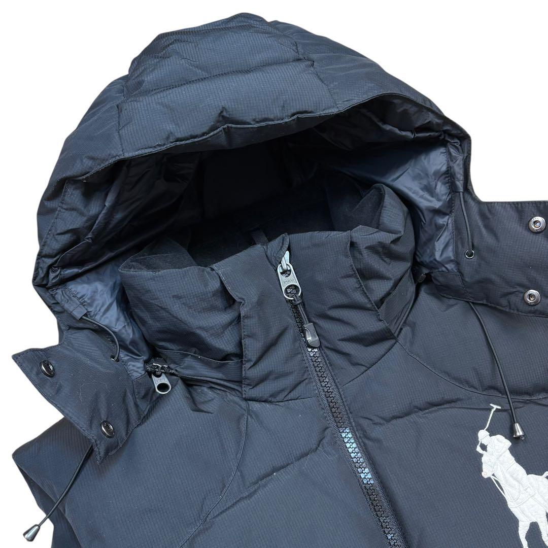 極美品 ポロラルフローレン 現行 ダウンベスト ビッグポニー 黒 Lサイズ