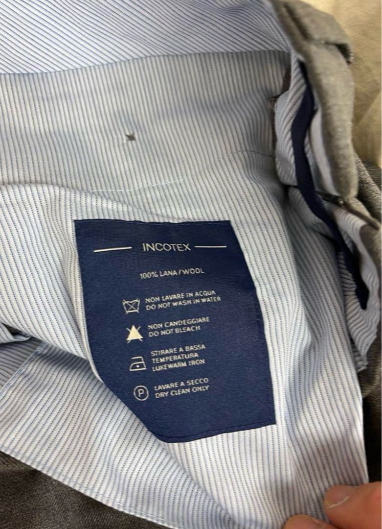 incotex インコテックス　グレー スラックス サイズ52