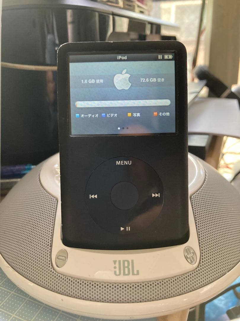 iPod classic 80GB 動作確認済み　バッテリー元気　真っ黒モデル