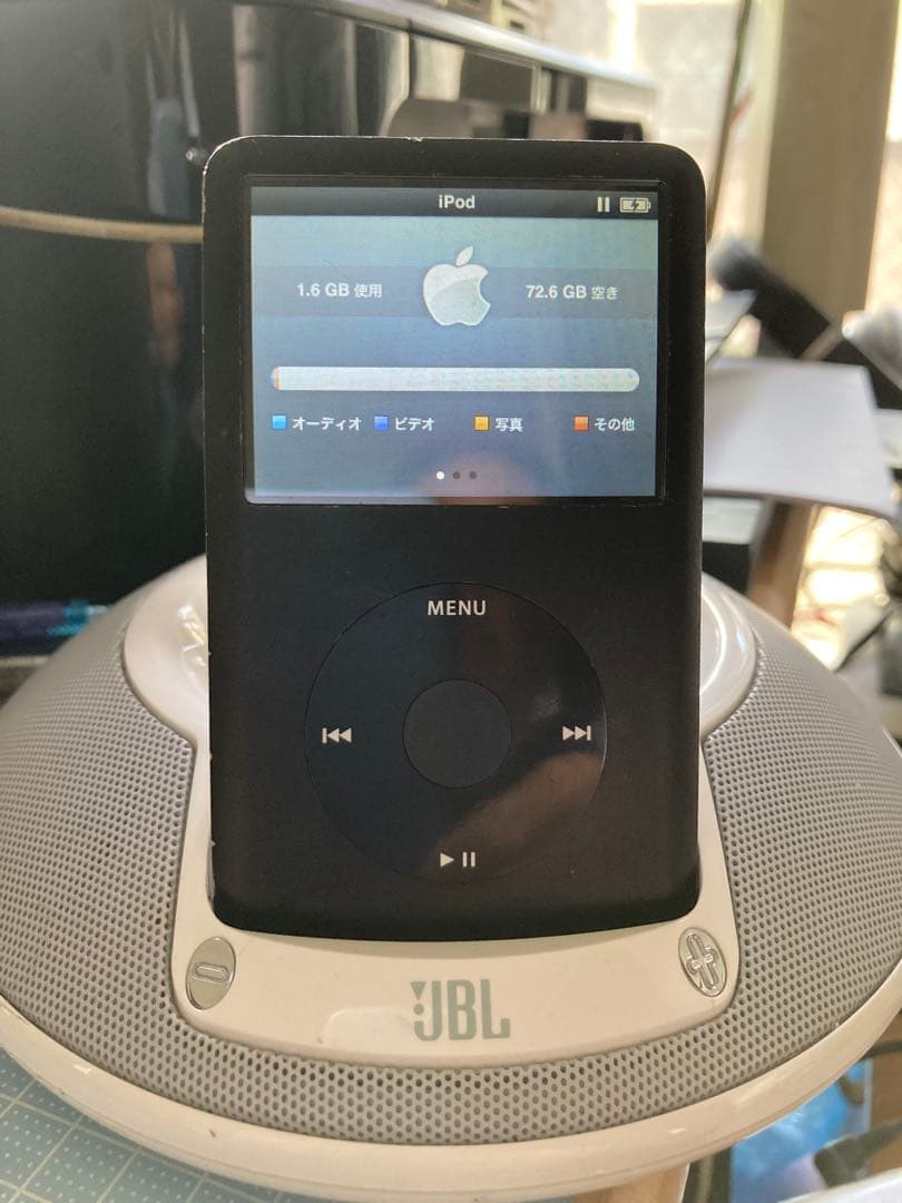 iPod classic 80GB 動作確認済み　バッテリー元気　真っ黒モデル