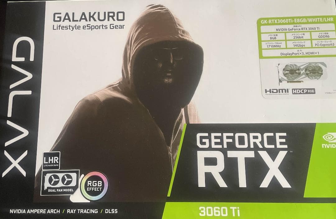GALAX RTX 3060Ti 8gb whiteモデル