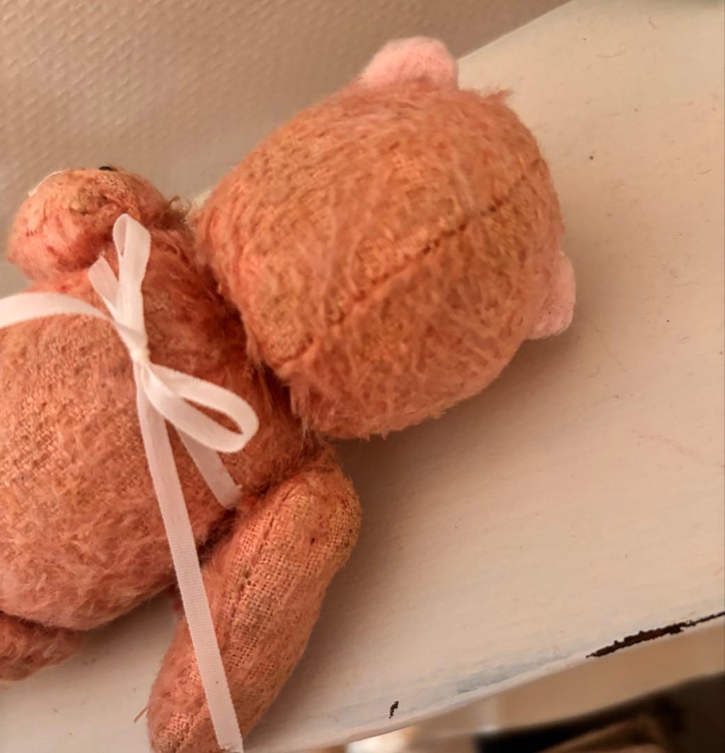 週末限定　ピンク　ʕ•ᴥ•ʔ アンティークベア　ミニベア　ヴィンテージ