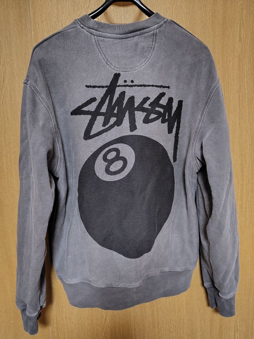 美品！Stussy 8ボールロゴ スウェット　ピグメント加工